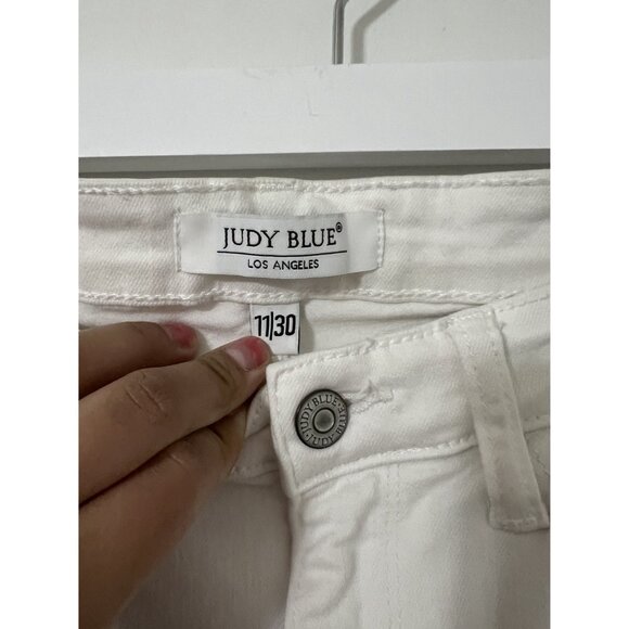Judy Blue White High Rise Boot Cut Jeans Size 11/30 - Picture 6 of 8